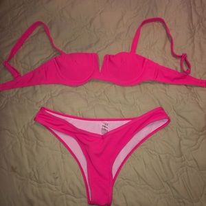 Sunny Bunny Swim Hot Pink Bikini Swimsuit